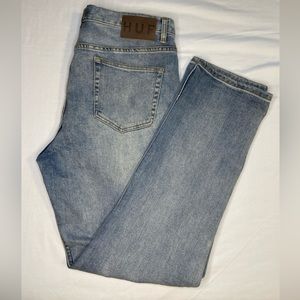 HUF Men’s Light Wash Classic Fit Jeans | Size 34